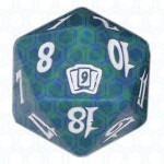 Green Ninth Edition D20 Die